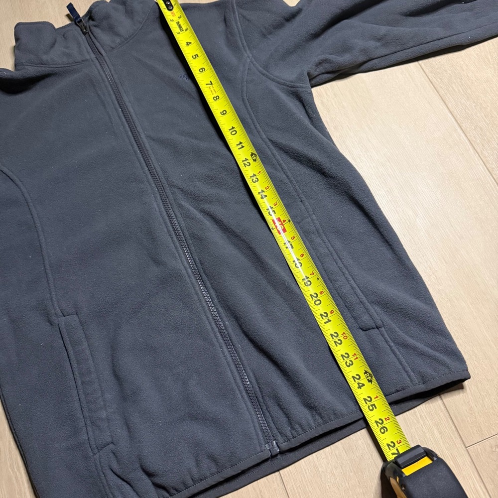 The North Face HyVent Jacket Boys XL 18/20 Blue Grey Hooded Fleece Lined TB5M - Picture 13 of 14